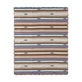 thumbnail image 3 of Benjara Rey 50 x 60 Quilted Throw Blanket-Ivory Multicolor Stripes Chevron Print, 3 of 7