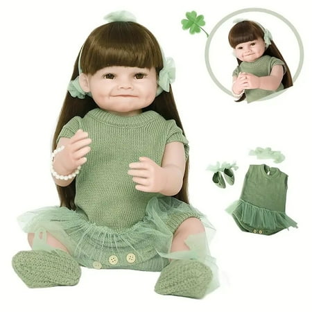 Muñeca Bebé Reborn Realista De Silicona 55 Cm