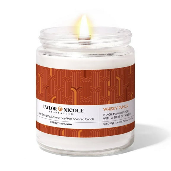 Taylor Nicole Fragrances - Whiskey Punch 9oz Candle