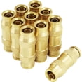 thumbnail image 1 of Push to Connect Fittings - 3/8" Tube, 10 Pack Quick Connect Fittings for Air Compressor & Pneumatic Lines, 1 of 8