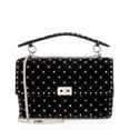 thumbnail image 1 of Pre-Owned Valentino Velvet Rockstud Spike Up Shoulder Bag, 1 of 11