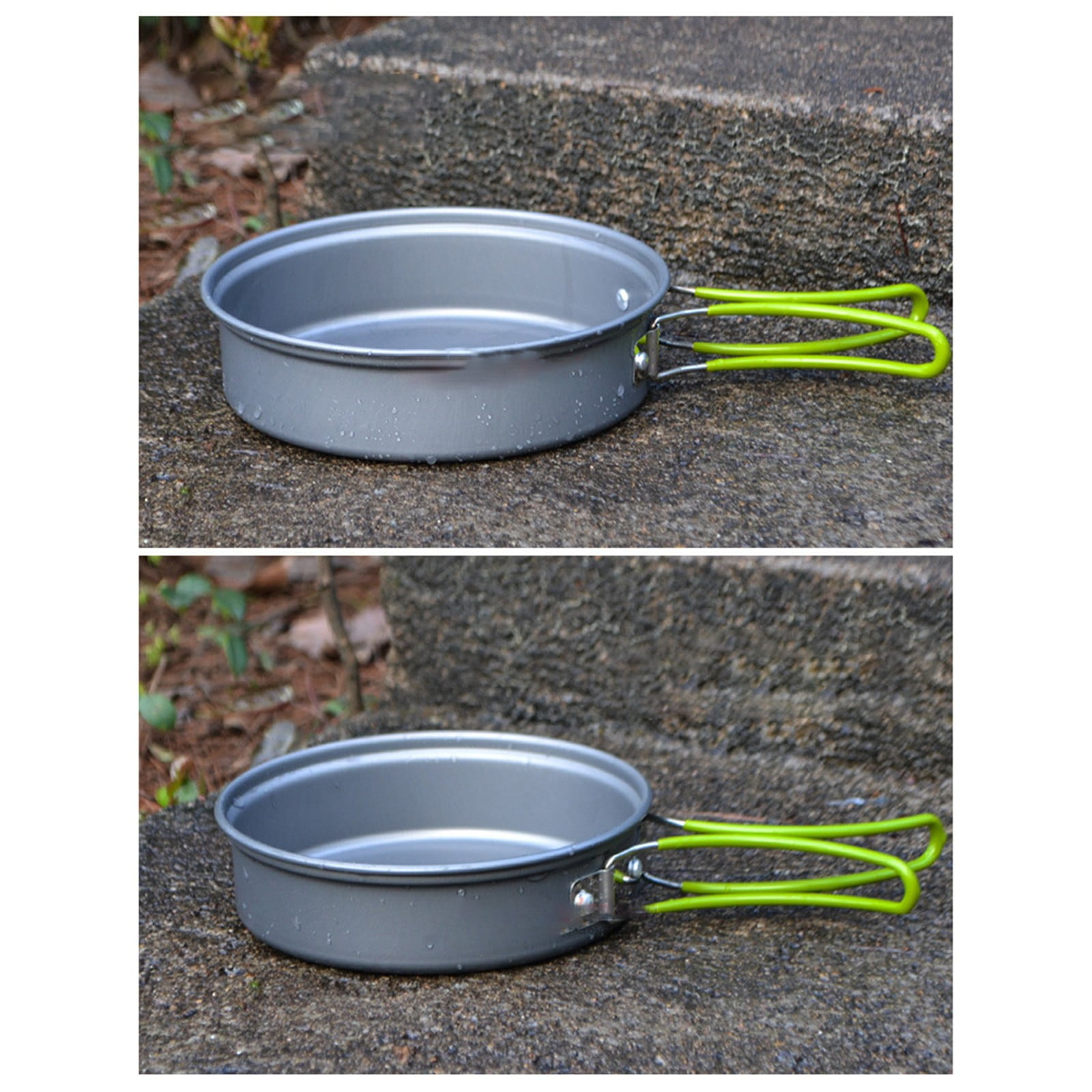 A Cookware Pot Set Clearance! Outdoor Camping Set Pot Cookware Picnic Pot Set Portable Alumina Heat Shielded Set Pot for 2 To 3 People Cooking Utensils