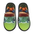 thumbnail image 1 of Fotbe Tree Frog Pantuflas Peludas para Mujer con Estampado, Zapatillas de Peluche, Zapatos de Invierno para Casa, Uso Interior y Exterior-Large, 1 of 8