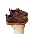thumbnail image 5 of Miluxas Toddler Boys Girls Dress Shoes Leather Loafers Shoes Wedding Church Dress Shoes Loafer Flats for Baby Little Kids Brown 13(30), 5 of 7