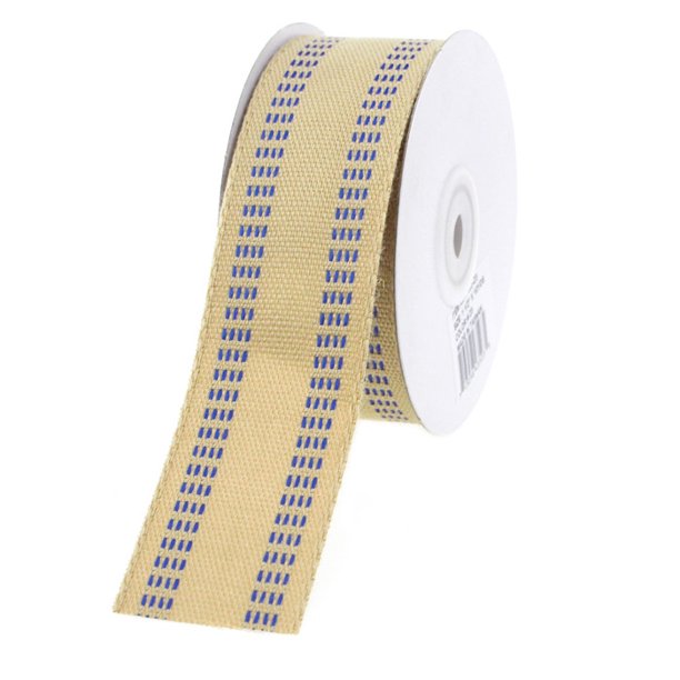 Burlap Webbing Stitch Ribbon 1 1 2 Inch 10 Yards Blue Walmart Com Walmart Com