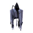 thumbnail image 2 of Capa con capucha para Halloween, disfraz de de terror, unisex, para hombres, mujeres y adultos. Negro, 2 of 10