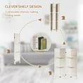 thumbnail image 6 of Giantex 4-Panels Wood Room Divider with Display Shelf Folding Privacy Room Dividers Screen for Home Office, 5.6FT, White, 6 of 8