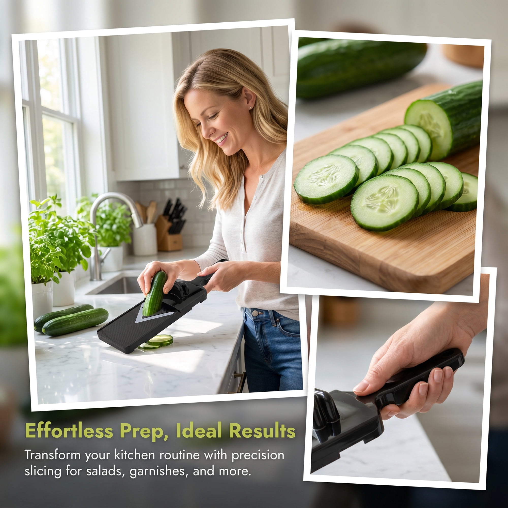 Unique Bargains Multifunctional Potato Slicer with Chopping Function Black 12.6"x3.9"