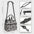 thumbnail image 2 of Disketp Lilies Flowers Lonchera Térmica para Mujer y Hombre, Bolsa de Almuerzo Reutilizable e Impermeable para Trabajo, Viajes y Picnic, 2 of 7