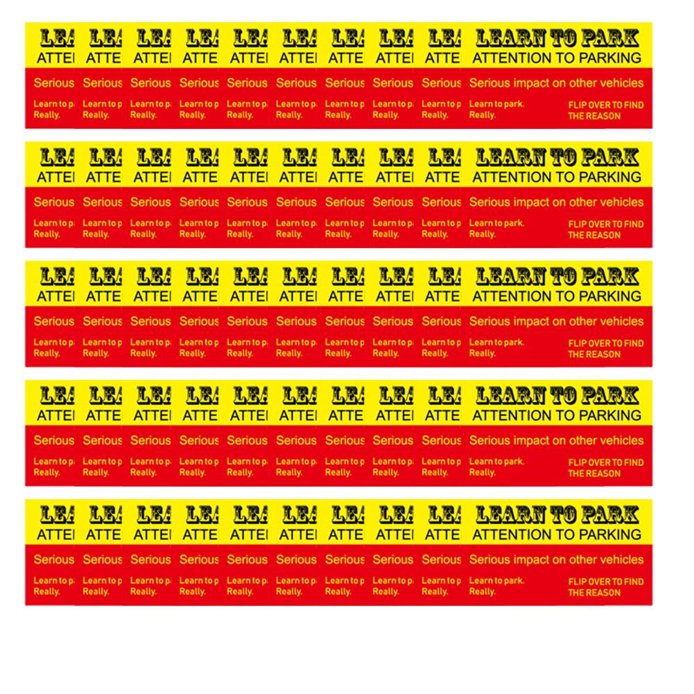 100 Karten „I Know Parking Is Scary“ – Witzige Hinweise Für Schlechte Parker | 8,9 X 5,1 Cm, Für Auto & Scheibenwischer
