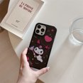 MINISO Lovely Kuromi Cases for iPhone 15 pro max 11 12 13 14 Cute