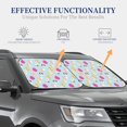 thumbnail image 4 of Wukai Happy Easter Car Front Windshield Sun Shade,Sun Visor Shield Block Automotive Interior Protector Blocks UV Rays-Medium, 4 of 6