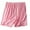 Pink, variant on HONHUZH Womens Shorts Gym Shorts Clearance Summer Elastic Waist Thin Quarter Shorts Thin Style Casual Pajamas Loose Pants