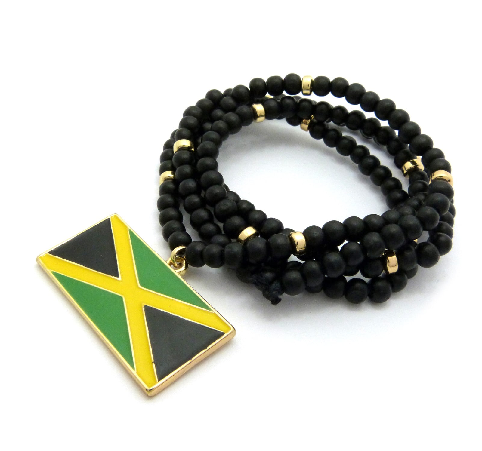 Handmade Large Rasta Rastafarian Jamaica Coconut Coir Disc Beaded Necklace  For Men - Walmart.com