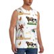 thumbnail image 2 of Fotbe Cute Farm Men's Camiseta sin Mangas Estampada para Hombres, Playera Casual para Gimnasio, Entrenamiento, Playa-3X-Large, 2 of 7
