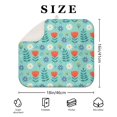 thumbnail image 4 of Pioneer Flower Floral Print Pattern Kitchen Dish Drying Mat 1 Pack, Ultra Absorbent Microfiber Drainer Mat, 16"x18", 4 of 6