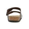 thumbnail image 4 of Bruno Marc Men's Cork footbed Sandal Beach Slides with Adjustable Buckle Straps, 4 of 6