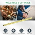 thumbnail image 4 of Uxcell 1-Pack 200mm Brass Round Tube, 9mm OD 0.5mm Wall Thickness H65 Brass Seamless Tubing for Construction/Machining/DIY Crafting, 4 of 7