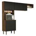 thumbnail image 1 of Cocina Integral Madesa Gourmet 235cm Marrón/Negro, 1 of 5