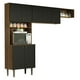 thumbnail image 1 of Cocina Integral Madesa Gourmet 235cm Marrón/Negro, 1 of 5