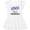 AA-White, variant on I Love Colorado Columbine Flowers Girls Toddler Dress