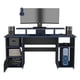 thumbnail image 2 of Escritorio Gamer Trollino Wengue y Azul con Luz LED Virtual Muebles, 2 of 6