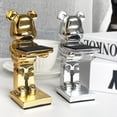 thumbnail image 2 of Trendy Watch Display Stand, Electroplating Cartoon Bear, Animal Resin Ornaments, Jewelry Storage Rack, Watch Holder Figure Stand, 2 of 5