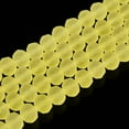 thumbnail image 5 of 1 strand Transparent Glass Beads Strands Faceted Frosted Rondelle Yellow 8mm Hole: 1mm 64~65pcs/strand 40~41cm, 5 of 6