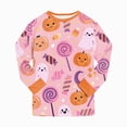 thumbnail image 6 of TOWED22 Kids Pajamas For Girls Boys Skeleton Pumpkin Ghost Graphic Cotton Sleepwear Toddler Clothes Halloween Pumpkin Outfit(Pink,8-9 Y), 6 of 9
