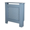 Gray Radiator Covers Radiator Cover, MDF Radiator Cover with Perforated Panel and Top ...