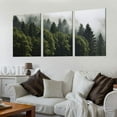 thumbnail image 2 of Nawypu Nature Canvas Wall Art on Solid Wood Frame - Small to Extra Large Paintings - Wall Decor for Living Room, Bedroom, Kitchen (Foggy Pine Forest, 12''x16''X3 Panels), 2 of 4