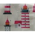 thumbnail image 5 of oneOone Tissu Georgette Viscose Rose Phare Marin Matériel de Robe Tissu Imprimé Tissu au Mètre 42 Pouces de Large, 5 of 5