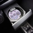 thumbnail image 3 of FMSHPON Lavender in A Vase White Set of 4 Car Coaster for Drinks, Absorbent Ceramic Stone Coasters Cup Mat with Cork Base for Home Kitchen Room Coffee Table Bar Decor, 3 of 5