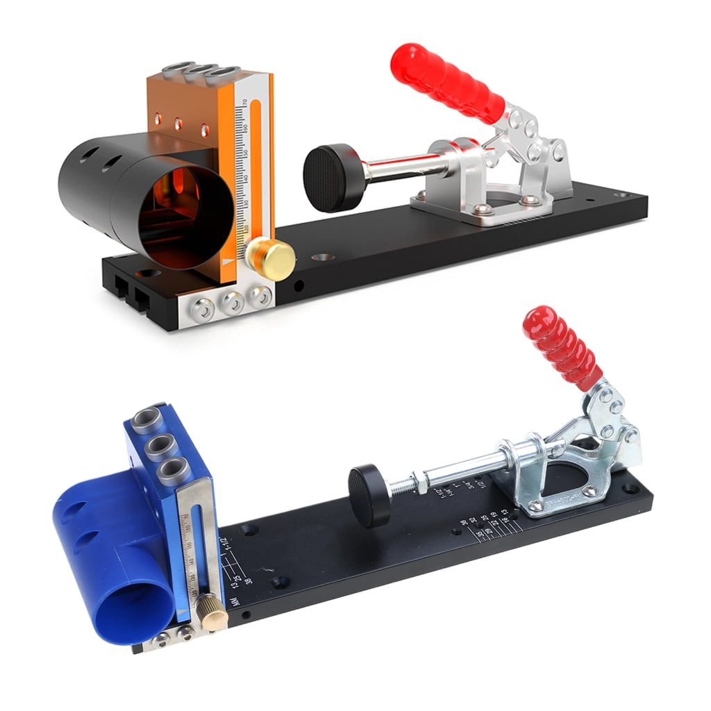 MOMOJIA Pocket Hole Jig Kits Woodworking Oblique Hole Locator Drill Bit 5-80mm Drill Guide Set Hole Puncher DIY Crafts Tool