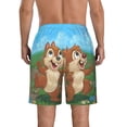 thumbnail image 3 of Men's Chip N Dale (14) Quick Dry Summer Swim Trunks Board Shorts Beach Bathing Suit Large, 3 of 9