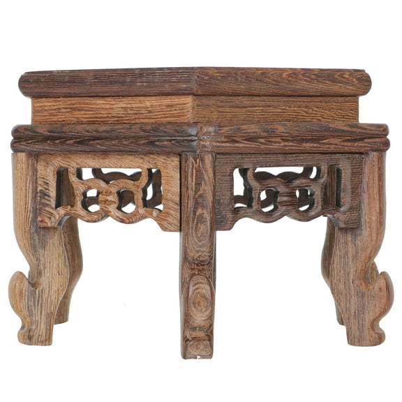 Wood Plant Stand Flower Pot Base Indoor Living Room Bowl Vases for Flowers Coffee