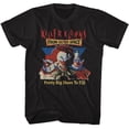 thumbnail image 1 of Killer Klowns In Outer Space Pretty Big Shoes To Fill Black Adult T-Shirt, 1 of 2