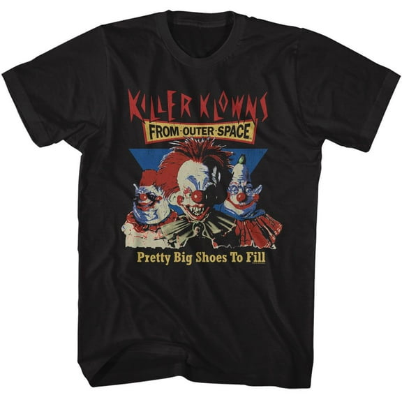 Killer Klowns Pretty Big Shoes Men's T Shirt (Black, AdultS)