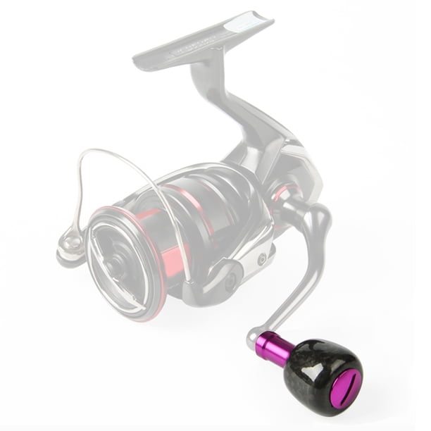 Perilla de carrete de pesca de / baitcasting para Fugeo Púrpura Cola perilla de la manija del carrete