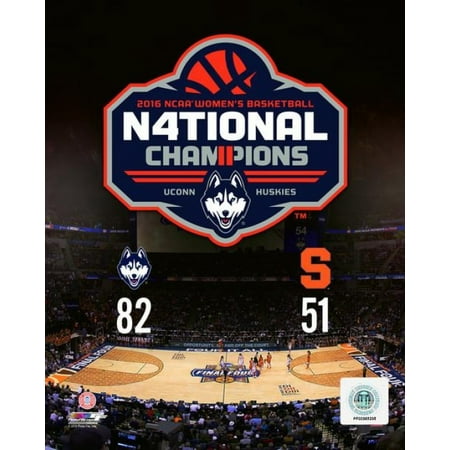 Connecticut Huskies Ncaa Ball University of Connecticut Huskies 2016 NCAA Womens College Basketball National Champions Composite Photo Print ()