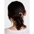 thumbnail image 2 of Scenario Women's Hammered Metal French Hair Pin, Gold-Tone, 2 of 5