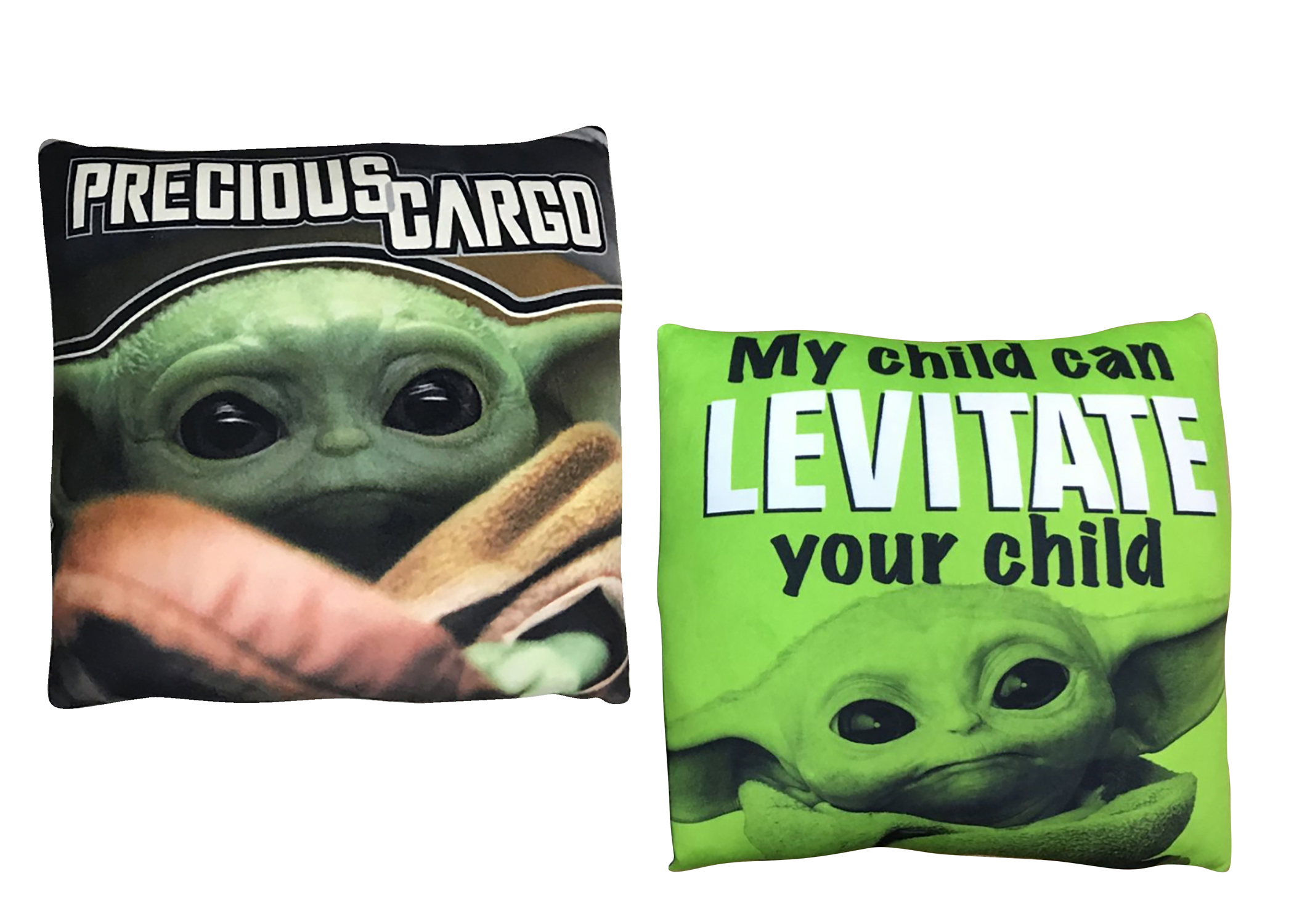 The Mandalorian Baby Yoda 'Levitate' 2 Pack Pillow Set