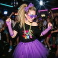 thumbnail image 3 of Alaiyaky 80s Costume Accessories Set for Women – 80s Fnacy Dress Outfit with 'I Love The 80s' T-Shirt, Tutu Skirt, Neon Accessories for 1980s Theme Party, Hen Do, Festival, 3 of 7