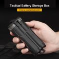 thumbnail image 4 of Caja de almacenamiento de batería Estuche de transporte de batería a prueba de polvo Accesorios de Airsoft de doble orificio, 4 of 9