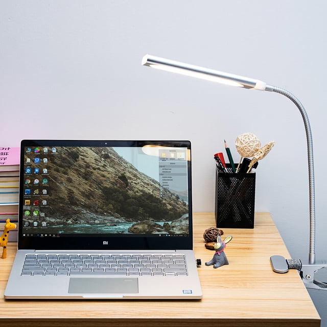 Flexible LED USB clip lámpara de mesa 3 modos de lectura retro luz de noche