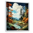 thumbnail image 2 of Designart "Tree Redwood Shimmering Heights I" Landscape & Nature Floater Framed Canvas Wall Art, 2 of 7