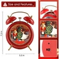 thumbnail image 3 of Lighted Christmas Snow Globe Lantern, Alarm Clock Snow Globe 6H Timer Musical Christmas Lantern, USB/Battery Operated Christmas Decorations Indoor (Santa Claus), 3 of 7