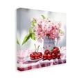 thumbnail image 4 of Stupell Industries Cherries & Blossoms Bouquet Botanical & Floral Painting Gallery Wrapped Canvas Art Print Wall Art, 30 x 30, 4 of 8