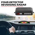 thumbnail image 3 of Zumbador Sensor Estacionamiento Zumbador Media LED 4 Detecciones Monitoreo Marcha Atrás Pantallas Detector Blanco, 3 of 9
