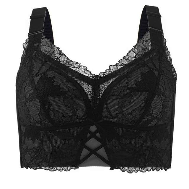 GOFLIC Womens Lace Bras Plus Size Support T-shirt Bras Seamless Padded Bralettes Cozy Daily Full Figure Bras